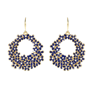 AMRITA NEW YORK Rose Garden Earring Blue Lapis