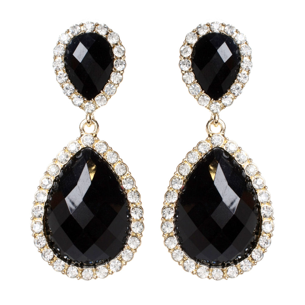 AMRITA NEW YORK Shelter Island Earring Jet Black