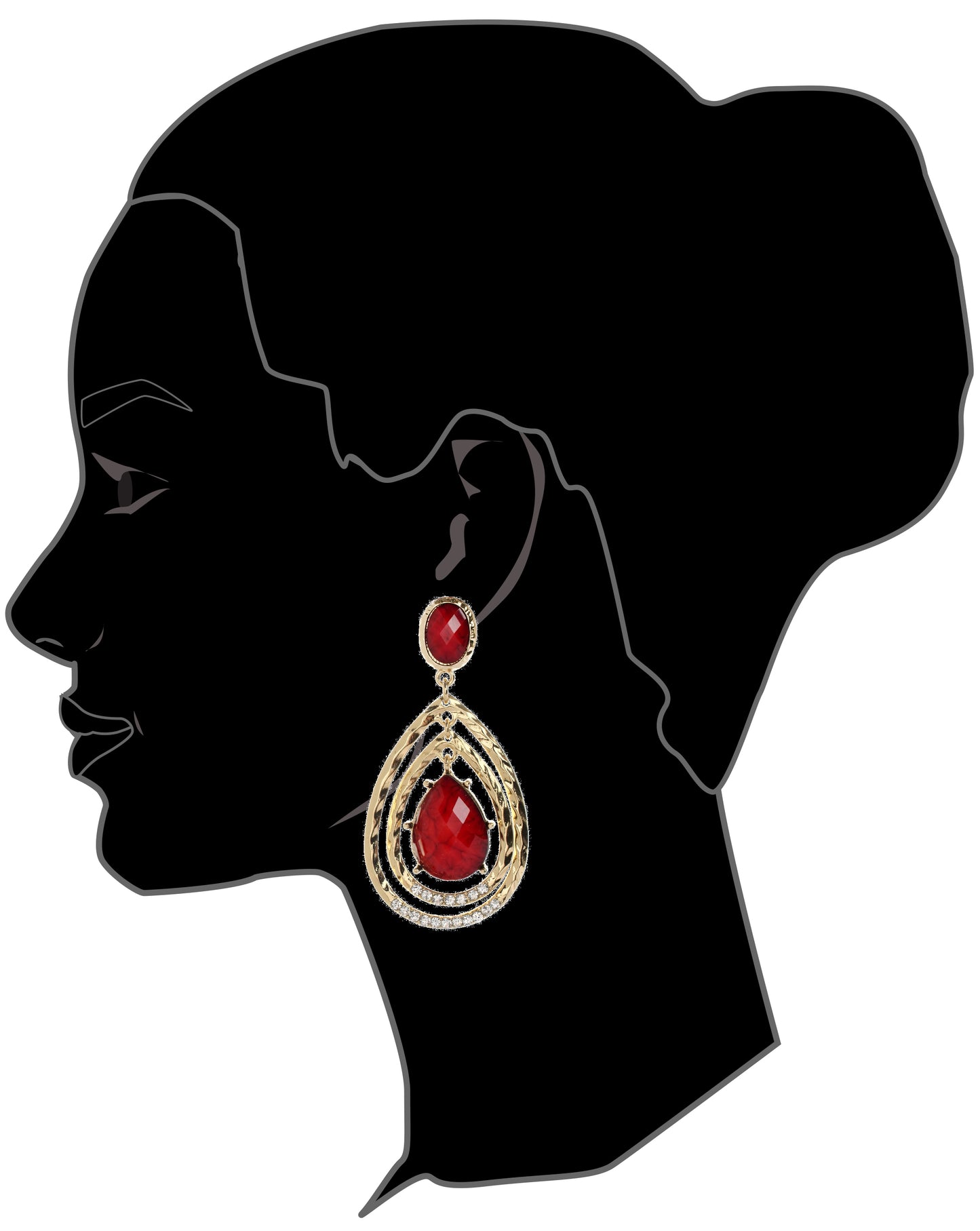 AMRITA NEW YORK Catriona Earring Coral