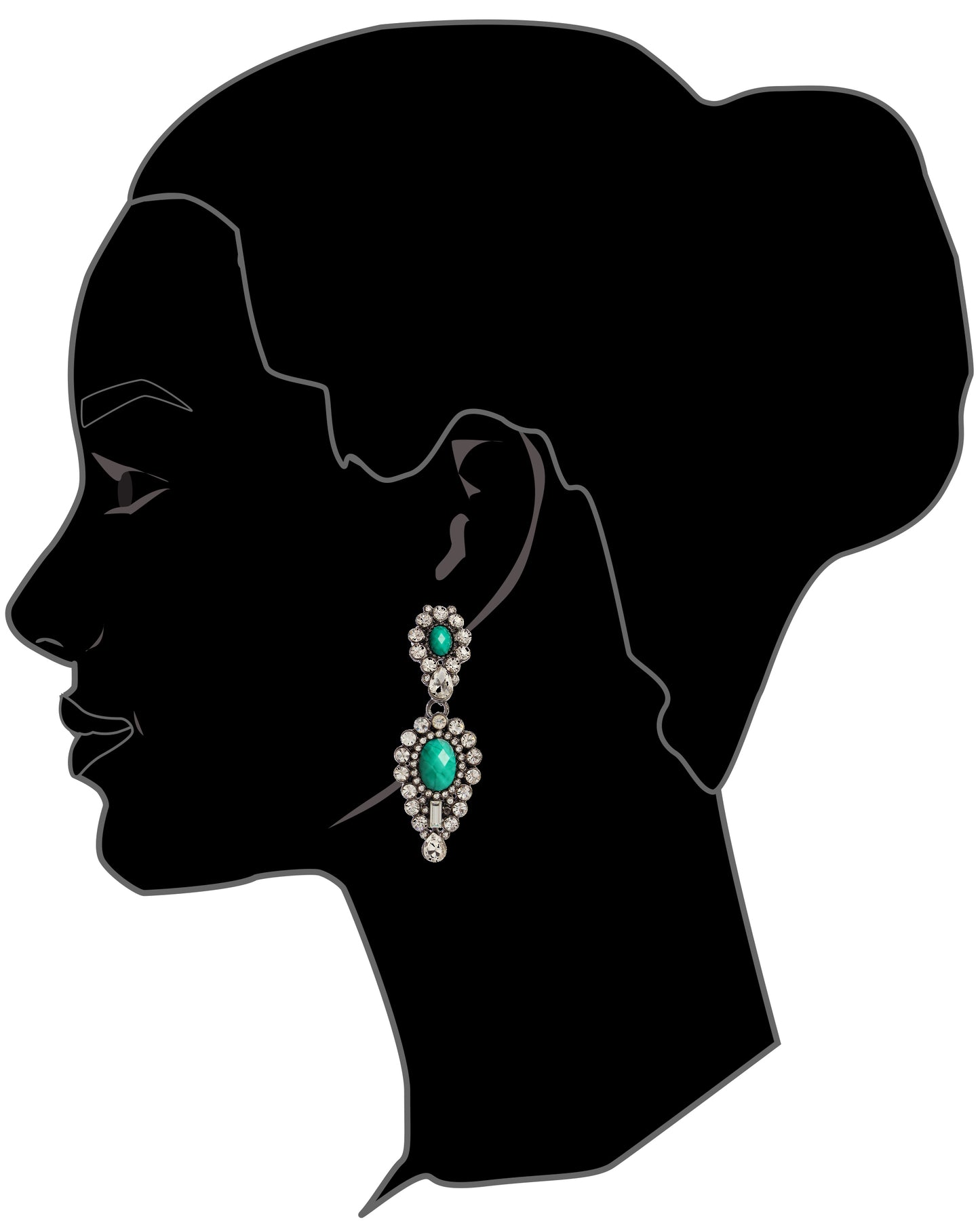 AMRITA NEW YORK Imperial Earrings Black