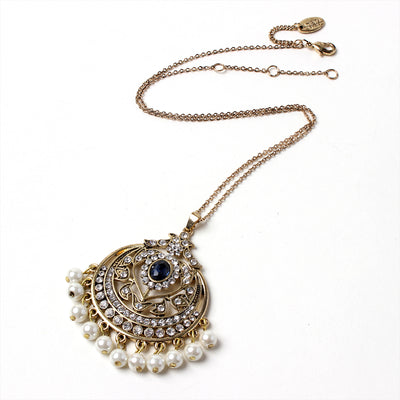 AMRITA NEW YORK Gayatri Pendant Blue/Gold