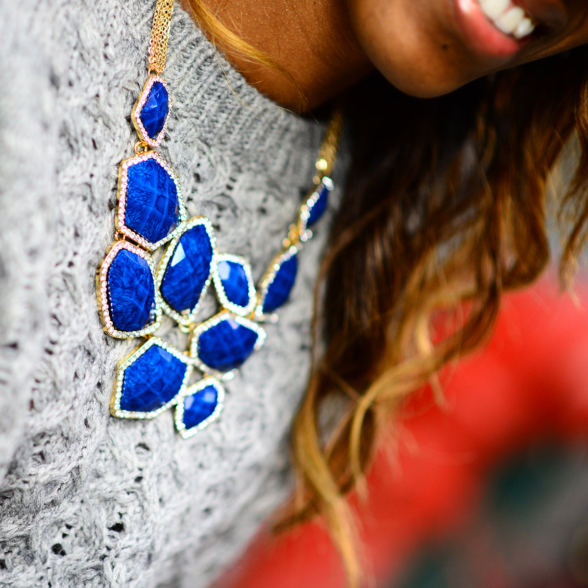 AMRITA NEW YORK Easter Island Necklace Jet Black