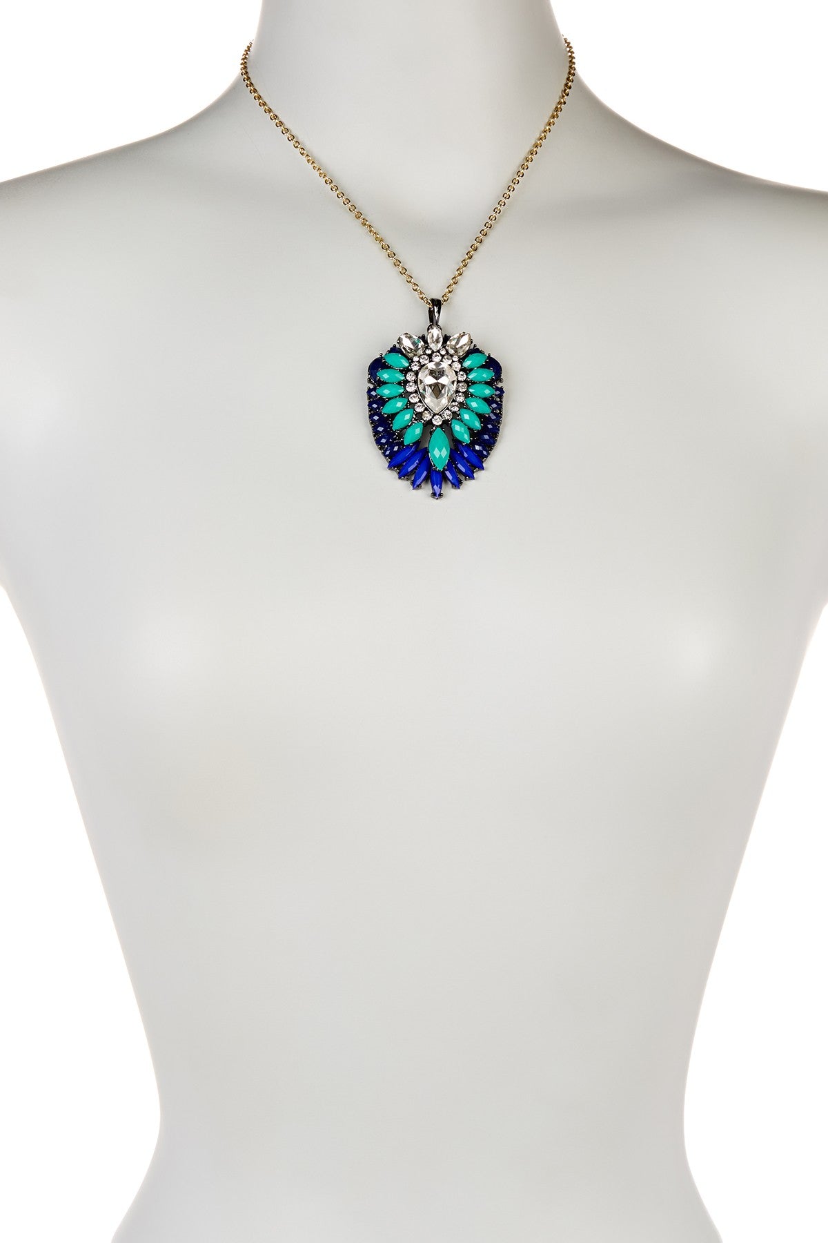 AMRITA NEW YORK Artistry Ombre Pendant Peach/Coral/Hot Pink