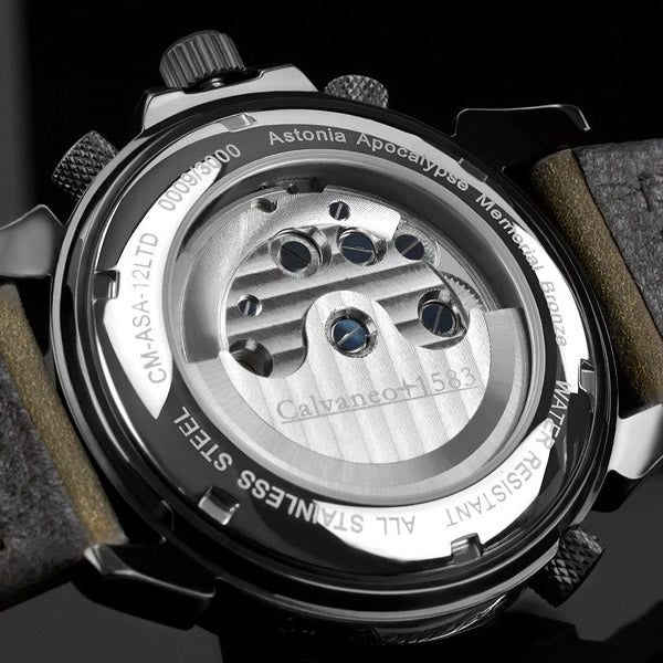 CALVANEO 1583 Astonia Apocalypse Silver Memorial Edition Watch