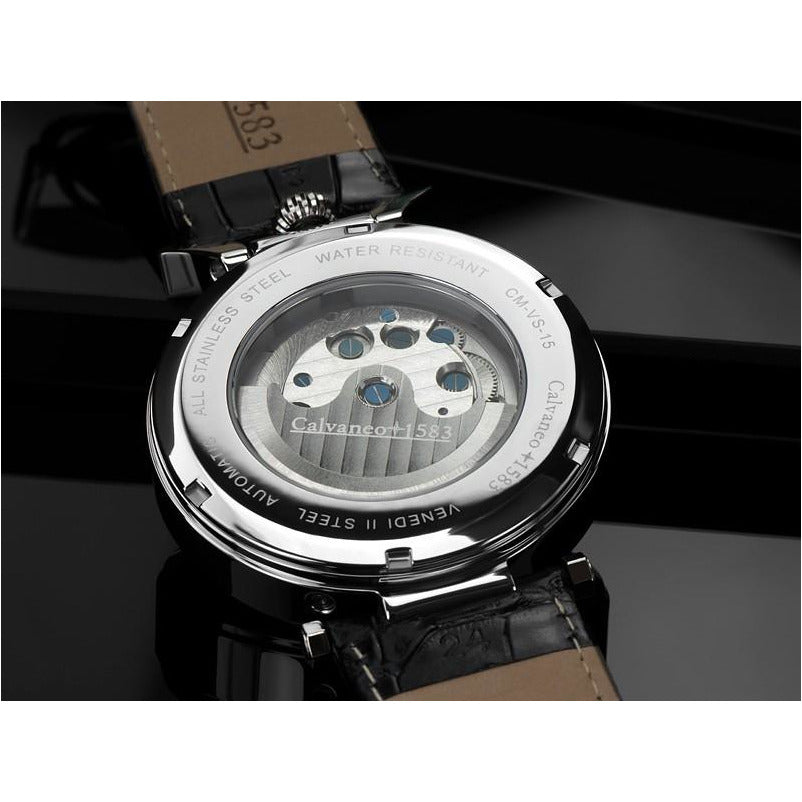 CALVANEO 1583 Venedi Black/Silver Automatic Watch