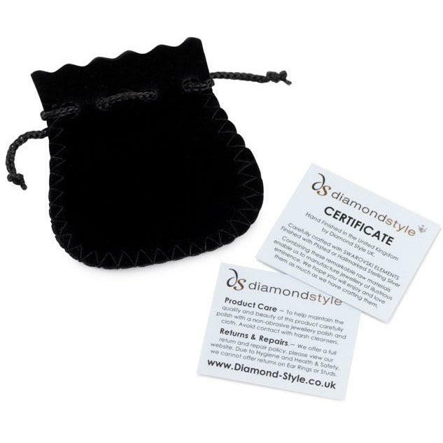 BRITISH JEWELLERS Cube Pendant, Embellished with Crystals from Swarovski®