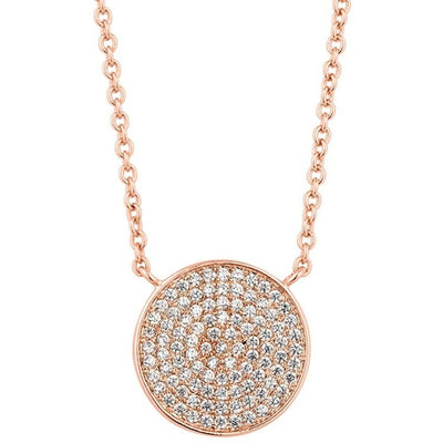 BRITISH JEWELLERS Honeycomb Pendant in Rose Gold, Embellished with Crystals from Swarovski®