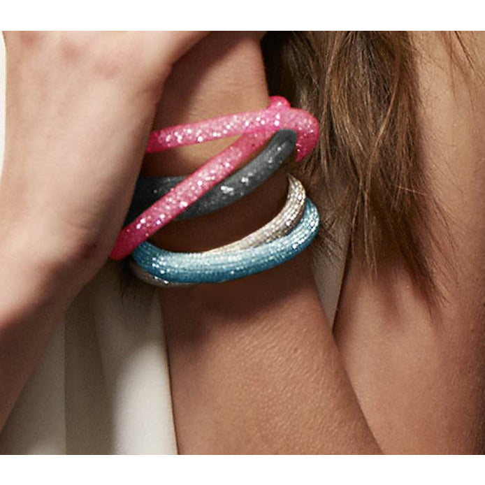 BRITISH JEWELLERS Crystal Mesh Bracelet in Pink