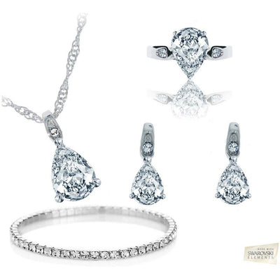 BRITISH JEWELLERS Teardrop Set with Elizabeth Bracelet