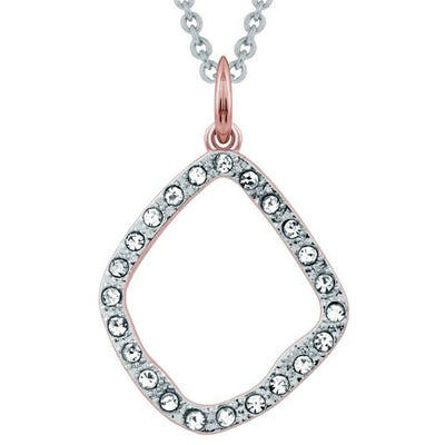 BRITISH JEWELLERS Fantasy Pendant in Rose, Embellished with Crystals from Swarovski®