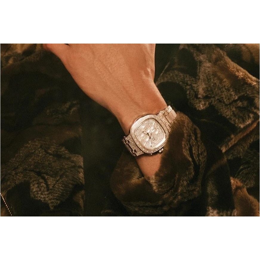 JBW Heist Stainless Steel 20 Diamonds Watch