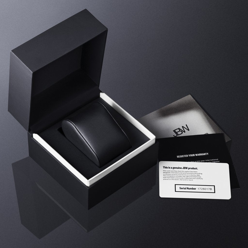 JBW Women's Mink .12 ctw Diamond 18K Rose Gold-Plated Dark Chocolate Watch