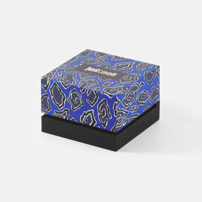 JUST CAVALLI Men's Britain Silicone Blue Watch