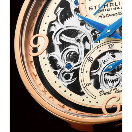 STUHRLING ORIGINAL Modena 889 Rose Gold/Brown Watch