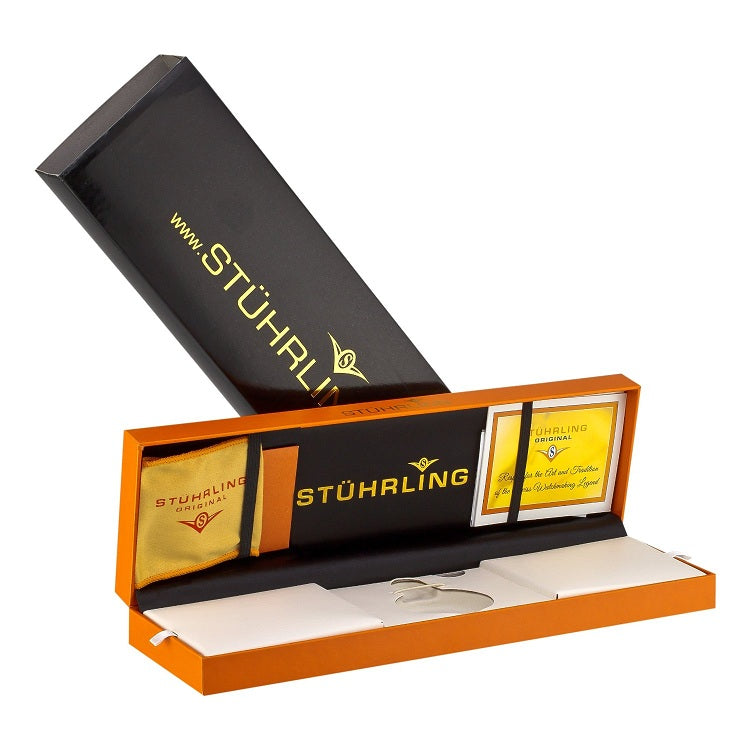 STUHRLING ORIGINAL Andover Chronograph 47mm Gold/Brown Watch