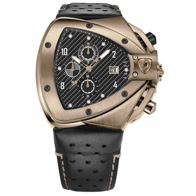 TONINO LAMBORGHINI Spyder Horizontal 2022 Edition Rose Gold/Black Watch