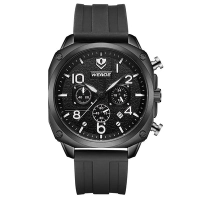 WEIDE Admiral Chronograph Slicone Black Watch