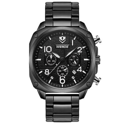WEIDE Admiral Chronograph Steel Black Watch