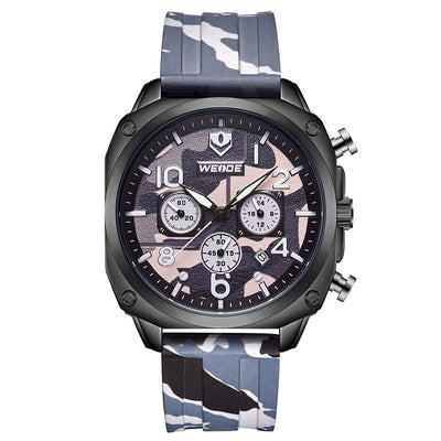 WEIDE Admiral Chronograph Slicone Camouflage Watch
