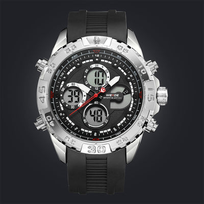 WEIDE Andromeda Silicone Silver/Black Watch