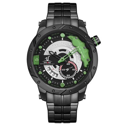 WEIDE Brake Steel Hulk Green Watch