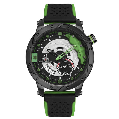 WEIDE Brake Silicone Hulk Green Watch