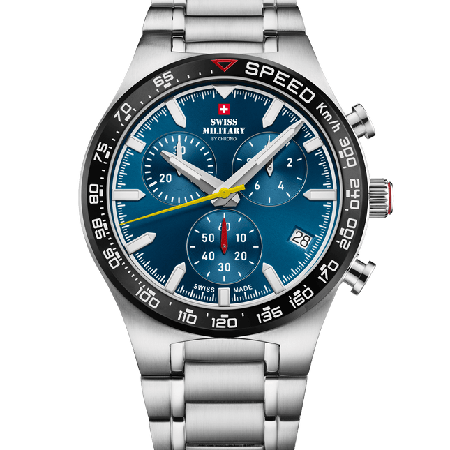Swiss Military Speed Chronograph Watch – Blue Steel | SM34115.02 image 0