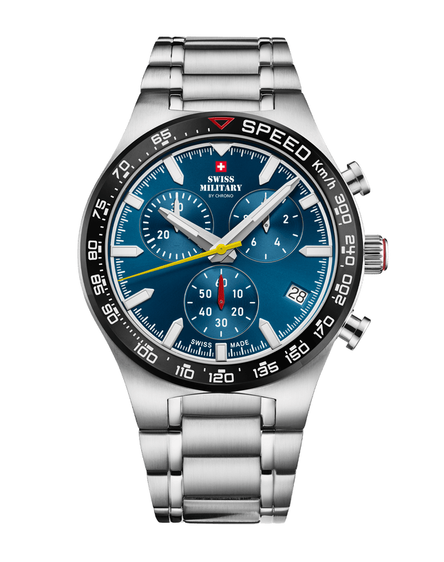 Swiss Military Speed Chronograph Watch – Blue Steel | SM34115.02 image 0