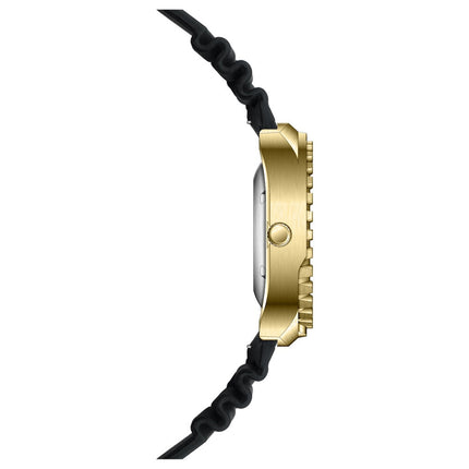 RIEDENSCHILD PRECISION INSRUMENTS GERMANY Divers Taucheruhr 1000m Helium Valve Watch Gold/Black image 2