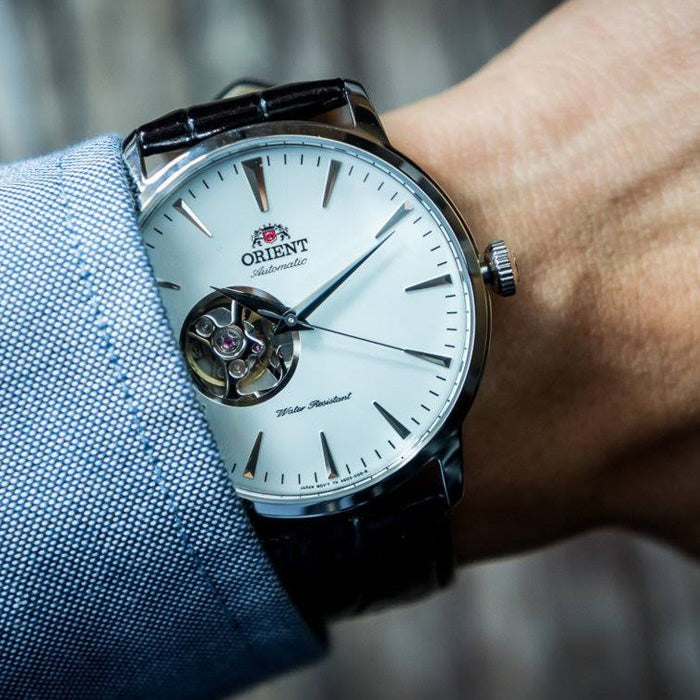 ORIENT Men's Automatic Classic Open Heart Watch AG02005W image 1