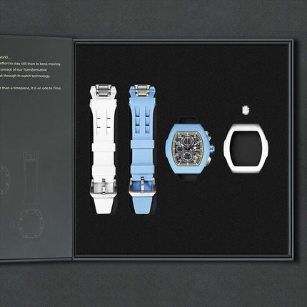 TSAR BOMBA Interchangeable Calendar Watch TB8214 Twin Set