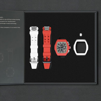 TSAR BOMBA Interchangeable Calendar Watch TB8214 Twin Set