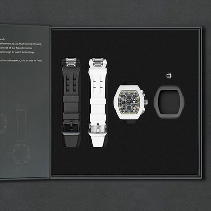 TSAR BOMBA Interchangeable Calendar Watch TB8214 Twin Set
