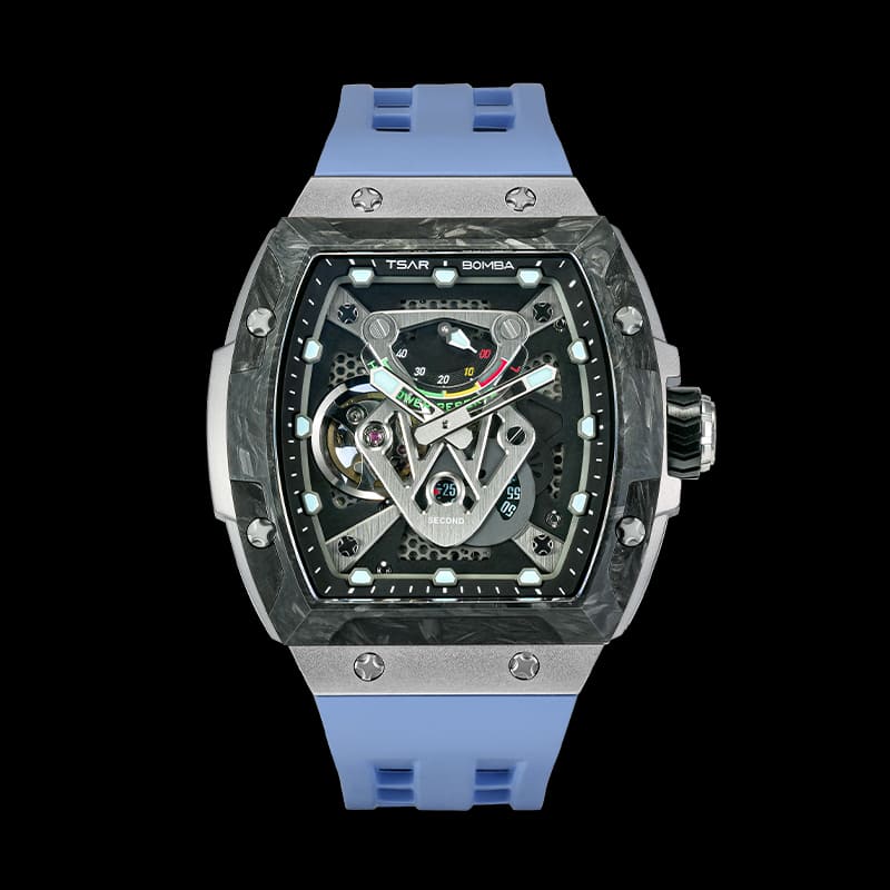 Interchangeable Strap Automatic Watch TB8216--Watch-all, Carbon Fiber, interchangeable, Mechanical-Tsarbomba