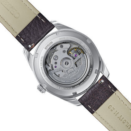 ORIENT Men's Stretto 38.5mm Automatic Watch RA-AC0R03Y Brown Leather image 2