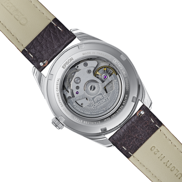 ORIENT Men's Stretto 38.5mm Automatic Watch RA-AC0R03Y Brown Leather image 2