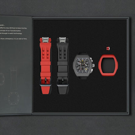 TSAR BOMBA Interchangeable Calendar Watch TB8214 Twin Set