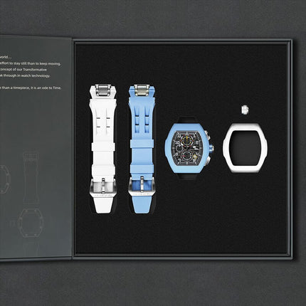 TSAR BOMBA Interchangeable Calendar Watch TB8214 Twin Set