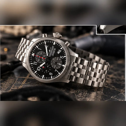 R1.00 Auction**THUNDERBIRDS Germany Historage 1956 Aviator Pilots Chronograph Watch