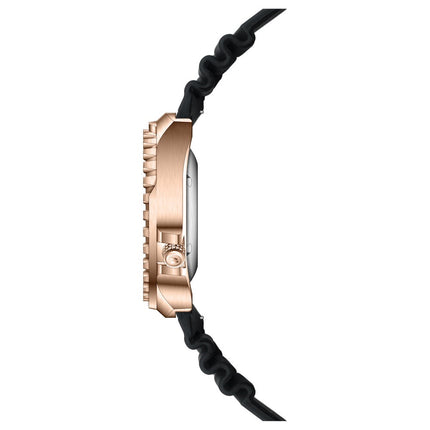 RIEDENSCHILD PRECISION INSRUMENTS GERMANY Divers Taucheruhr 1000m Helium Valve Watch Rose Gold/Black image 3