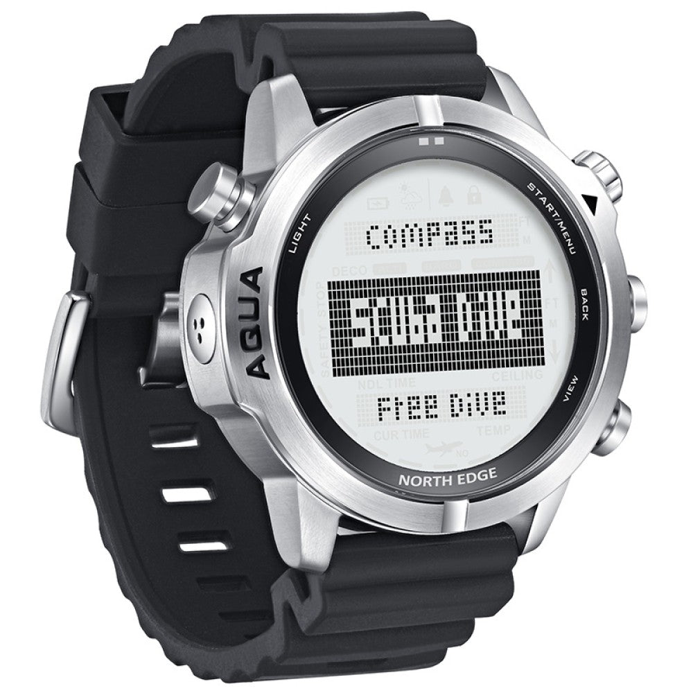 NORTH EDGE Tactical Aqua Scuba Dive Watch White image 1
