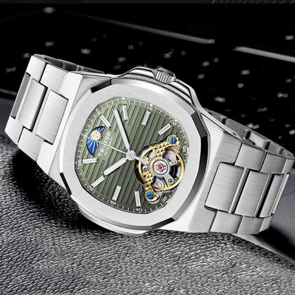 TEVISE Berlin Moonphase Open Heart Automatic Watch image 2