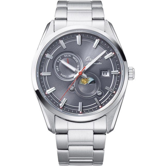 ORIENT Men's Stretto Sun & Moon 75th Anniversary Automatic Diver Watch RA-AK0311N image 0