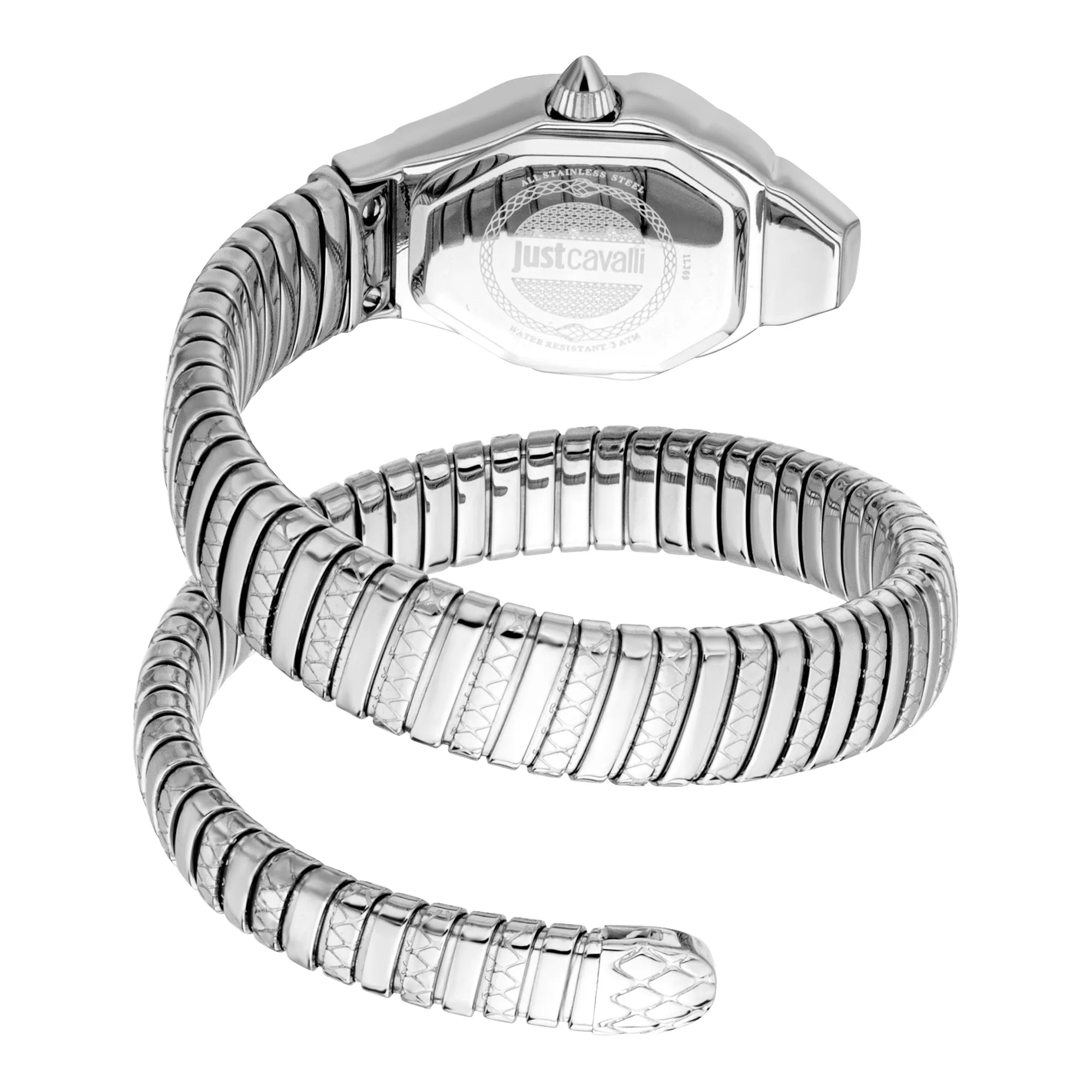 Just Cavalli Signature Snake Aria Silver image 1