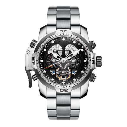 Reef Tiger Men's Aurora Concept Skeleton Automatic Mechanical Watch image 0