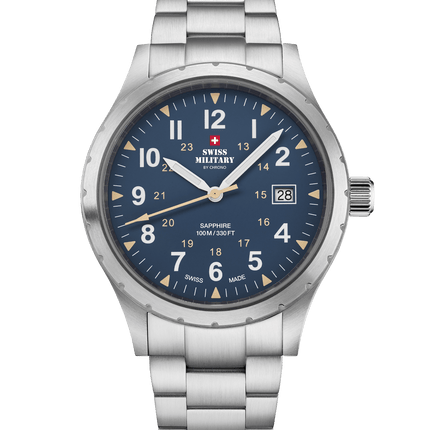 Swiss Military SM34108.03 – Classic Army Style Watch Blue Steel image 0