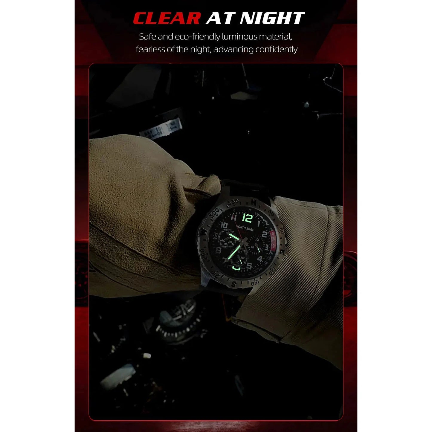 NORTH EDGE Tactical MACH 2 Solar Drive Watch