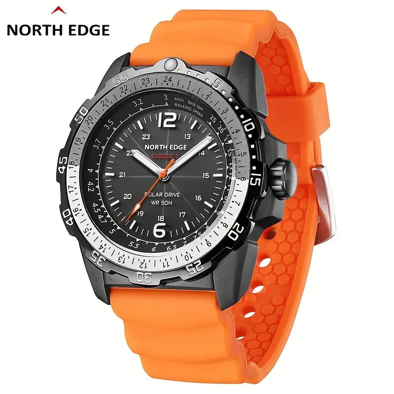 NORTH EDGE Tactical Evoque 2 Solar Drive Watch Orange