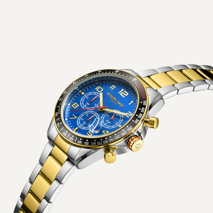 Tachymeter Chrono Two Tone Blue image 1