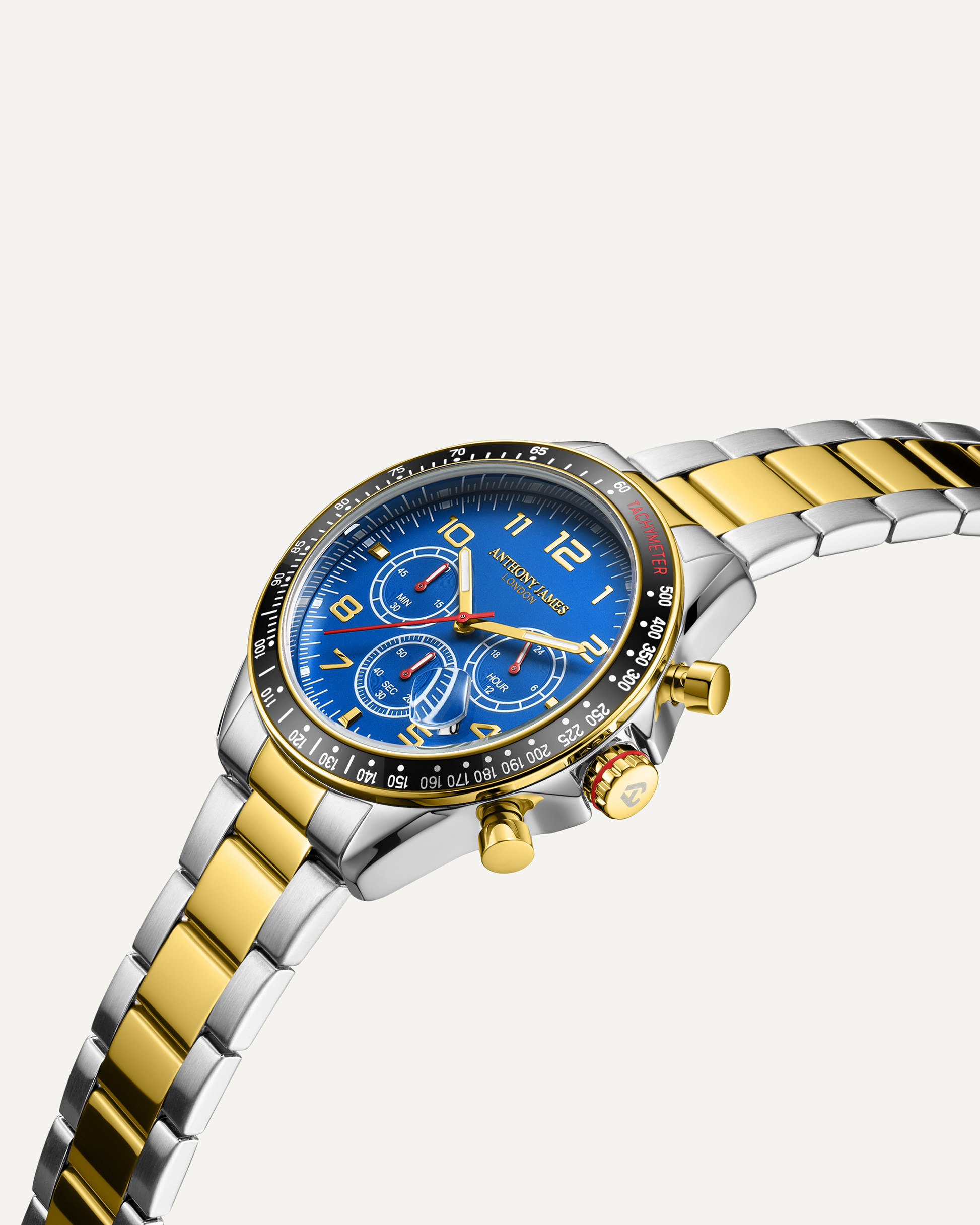Tachymeter Chrono Two Tone Blue image 1